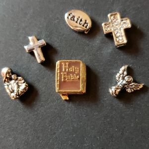 NWOT Set of 6 Faith Based Origami Owl Charms